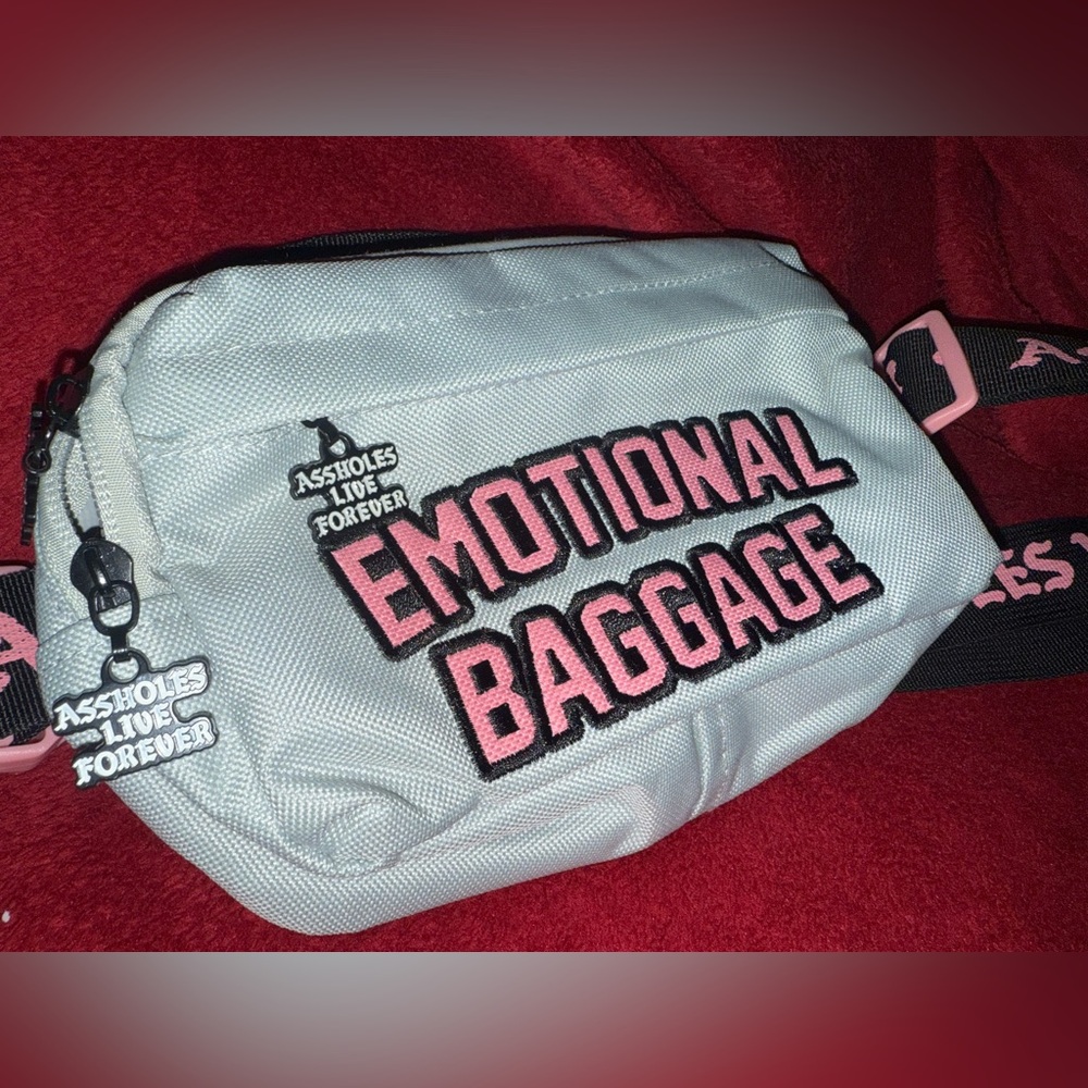 ALF (Assholes Live Forever) Gray & Pink Fanny Pack- New